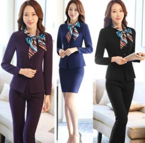 供应 酒店工作服秋冬装女领班前台收银餐厅服务员工作服长袖美容师